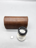 Bausch & Lomb Measuring Magnifier Loupe Reticle Leather Pouch Case Vintage Tool