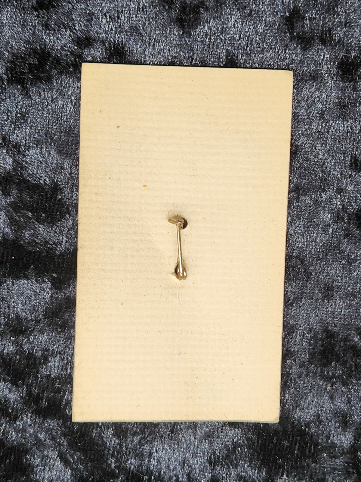 Vintage Clarinet Brooch Gold Electroplate Music Pin w/ Original Display Card