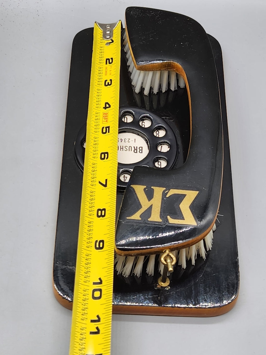 Vintage Sigma Kappa ΣΚ Rotary Telephone Brush Set Mid Century Vanity Clothes...