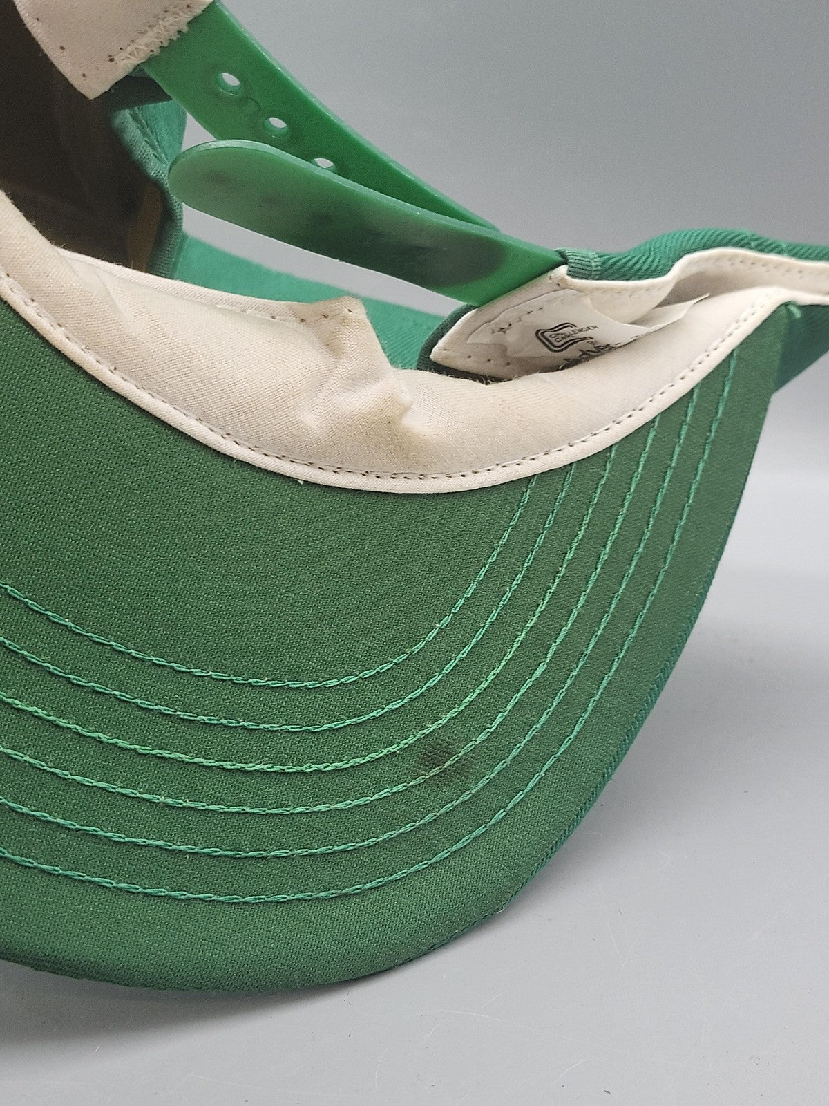 Vintage Adver-Togs Beech-Nut Hat Cap Snap Back Mens One Size Green Foam 80s