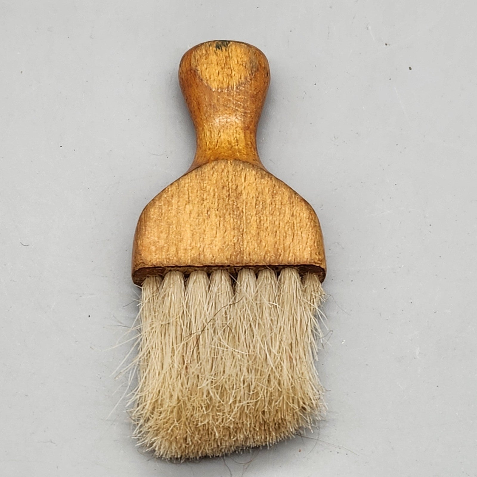 Vintage Wooden Barber Neck Duster Brush Barbershop Tool