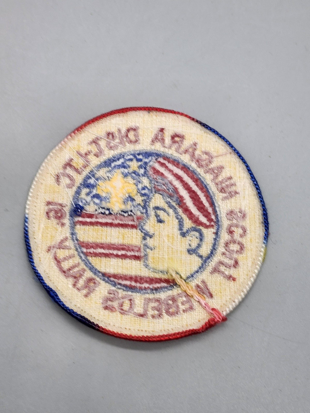 Vintage Niagara Dist-LTC Webelos Rally Patch Round Red White Blue Boy Scouts