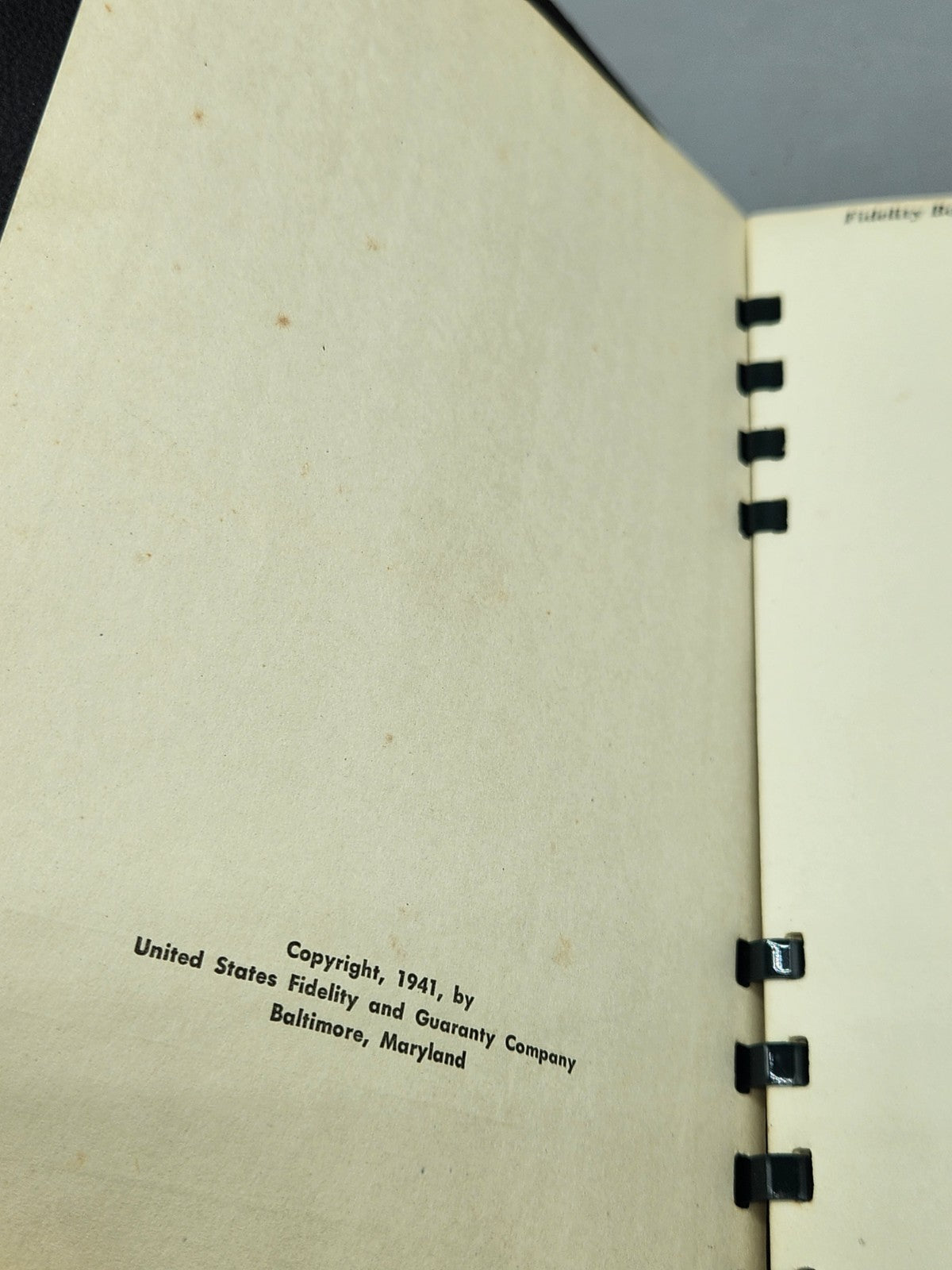 1942 Vintage Planner Straight Out Of WWII Era Geneva NY Advertising Piece