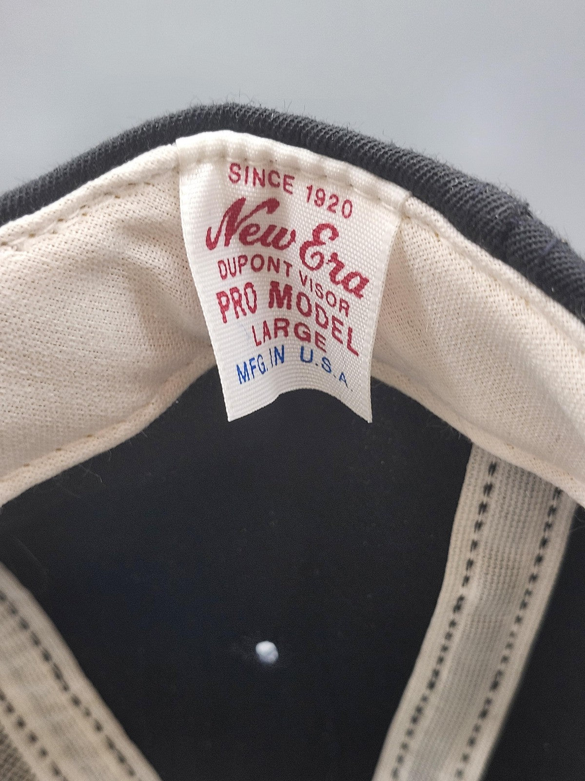 Vintage New Era Old Marsh Golf Club Hat Cap Snap Back Mens Large Black Rope 80s