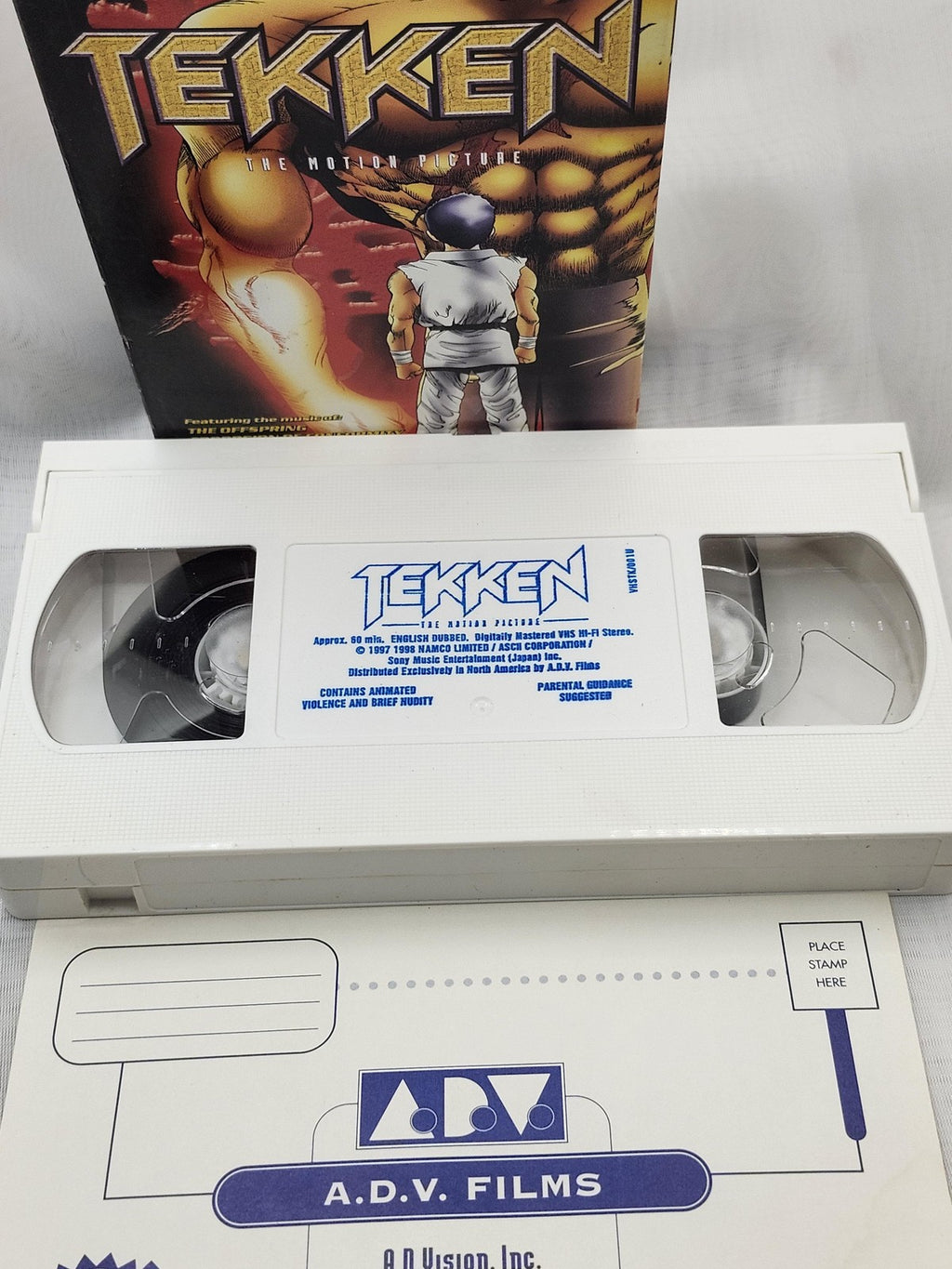 Vintage Tekken The Motion Picture VHS Tape ADV Films Anime Martial Arts Japan