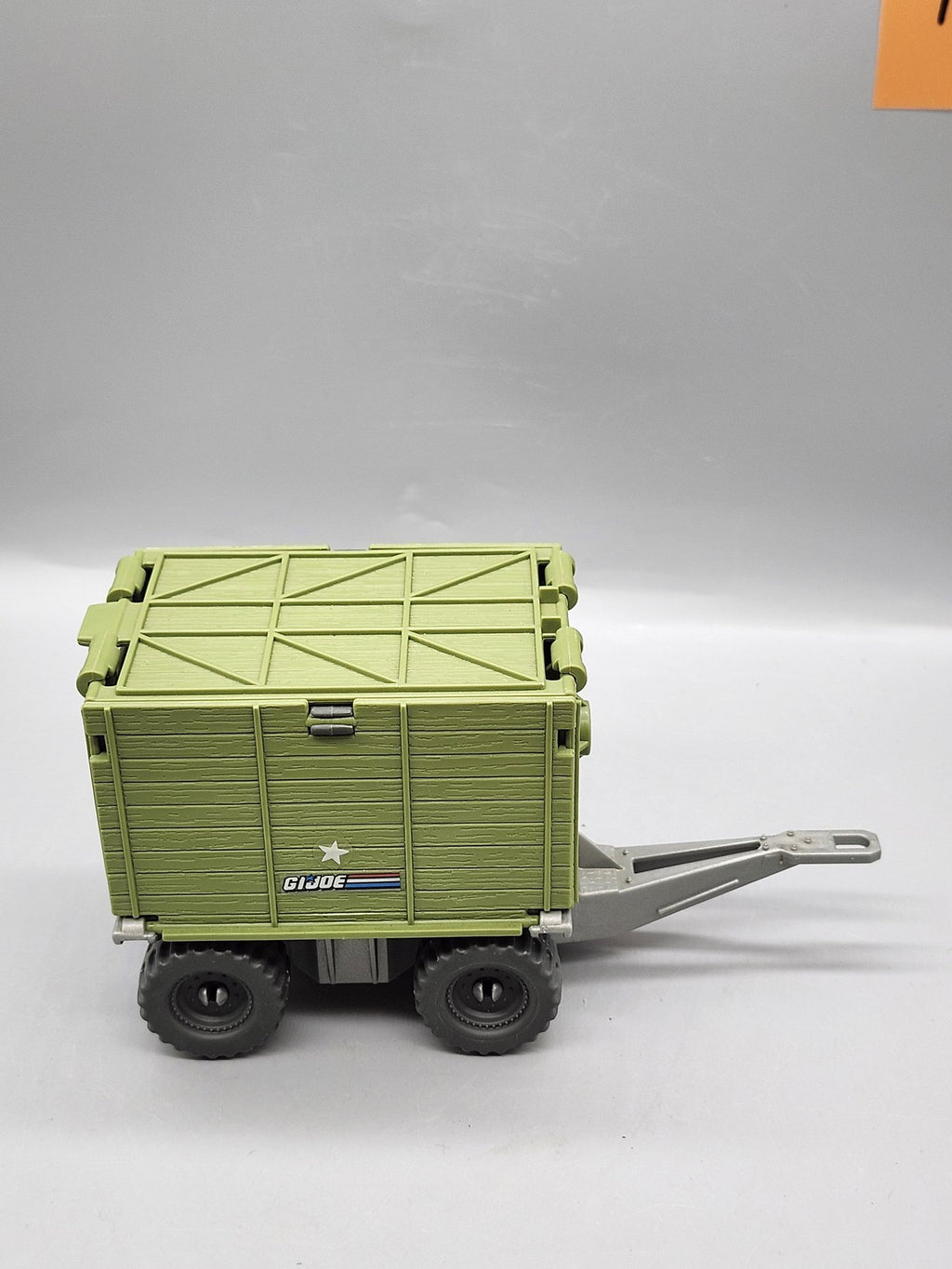 Vintage 1987 G.I. Joe Green Radar Trailer Playset Hasbro Plastic Toy Loose