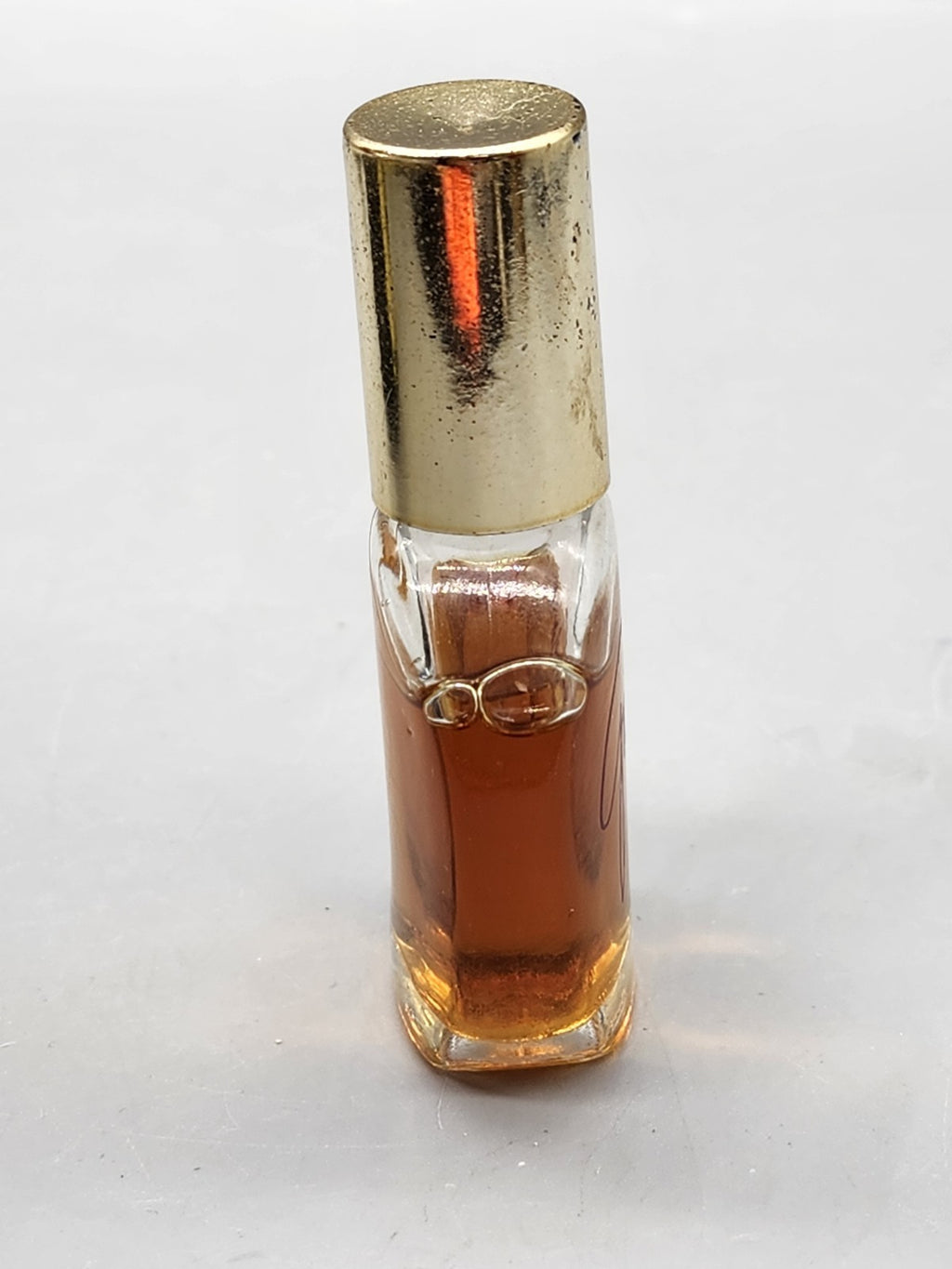 Vintage Faberge Galore Perfume Splash Bottle Partial Gold Cap