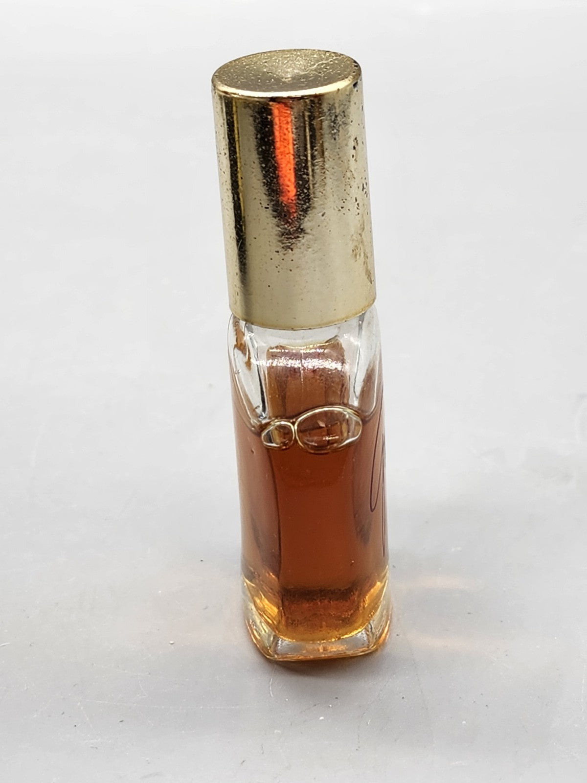 Vintage Faberge Galore Perfume Splash Bottle Partial Gold Cap