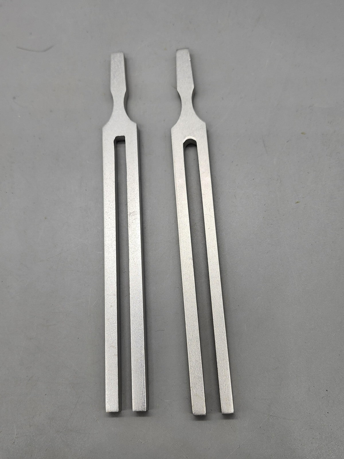 Tuning Fork Set Of 2 256 C 256Hz Silver Metal Piano Violin Ukulele Instrument