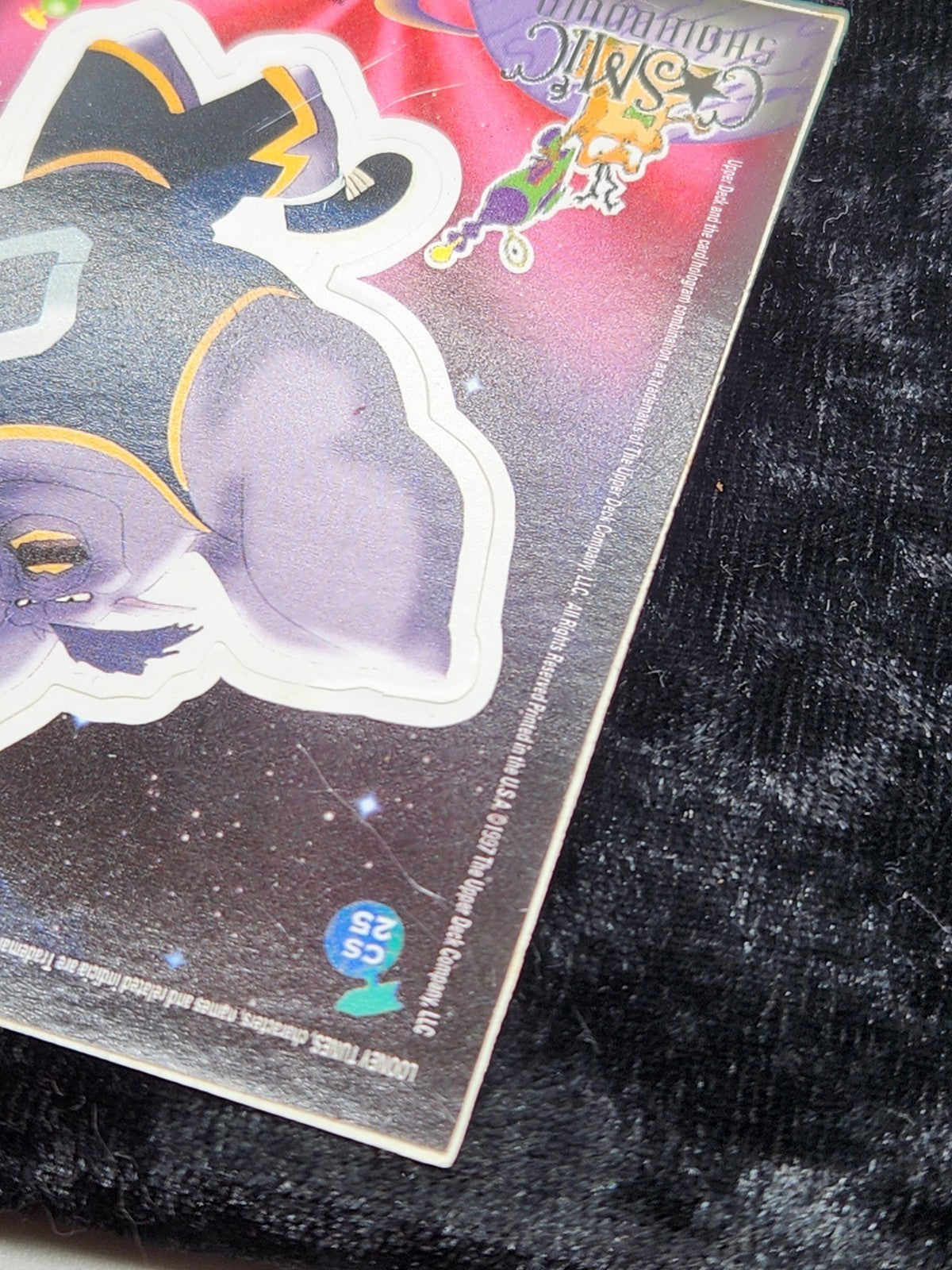 1997 Upper Deck Space Jam Cosmic Showdown CS25 Pound Monstar Die-Cut Sticker...