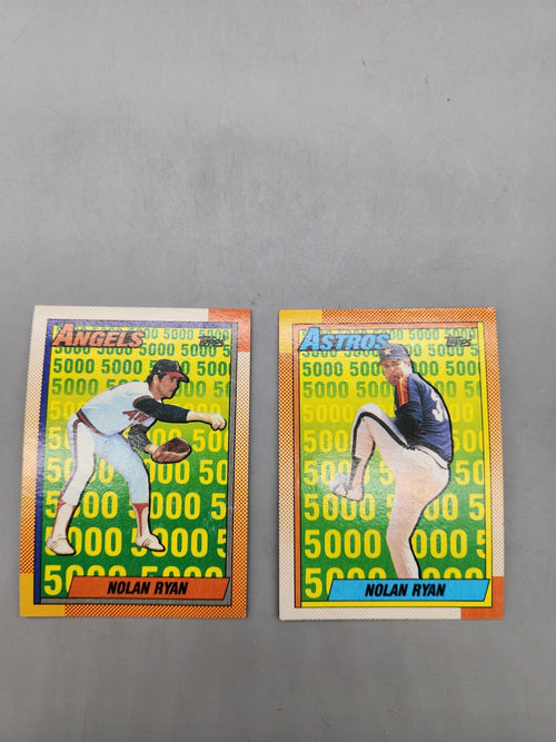 1990 Topps Nolan Ryan 5000 Strikeouts Lot of 2 #3 #4 Angels Astros Baseball...