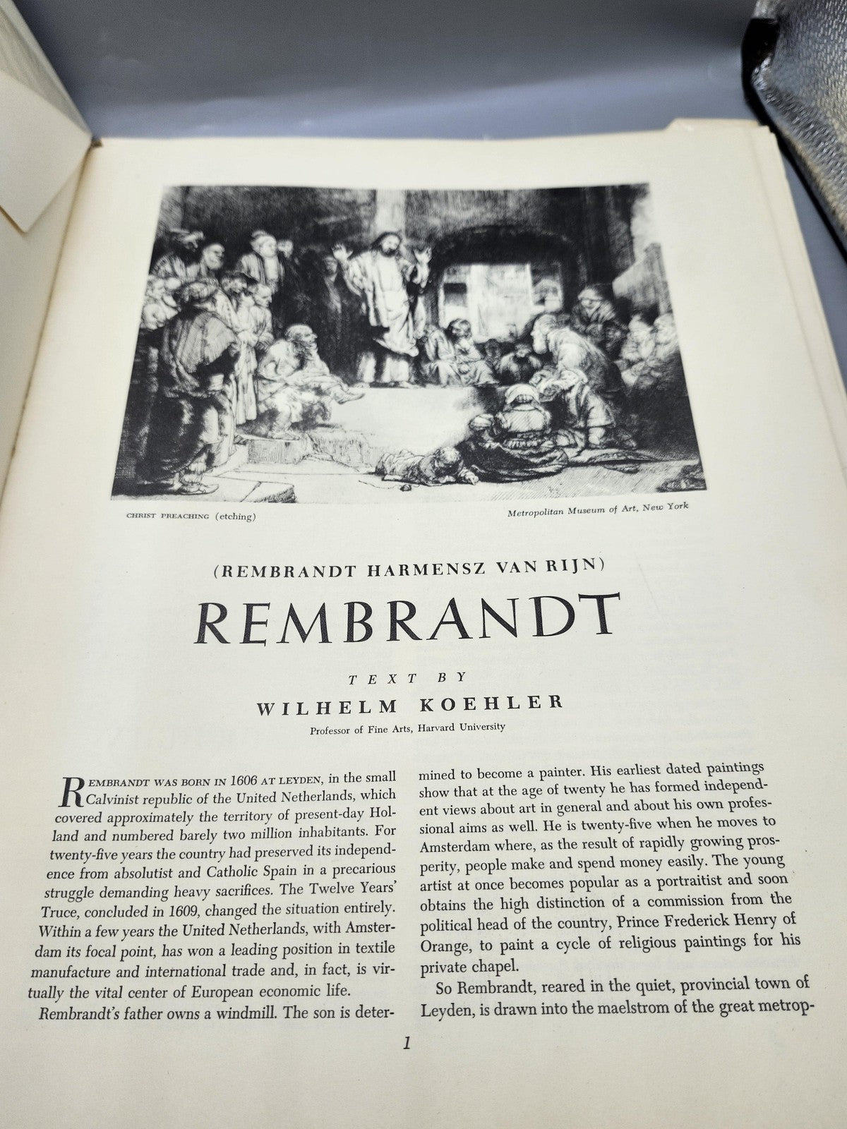 Vintage Rembrandt Wilhelm Koehler Cream PB 16 Full Color Art Prints USA 1955