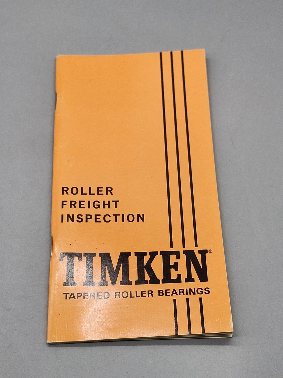 Vintage Roller Freight Inspection Timken Orange PB Railroad Bearings USA 1967