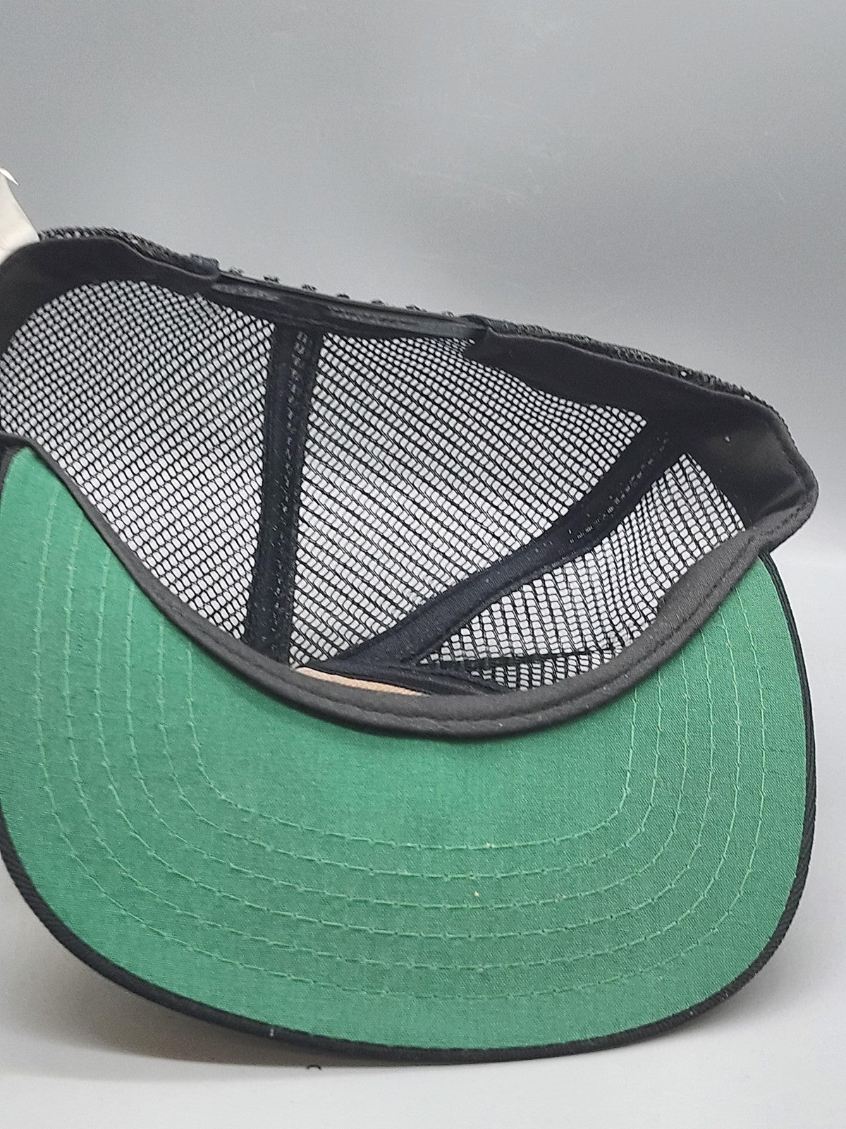Vintage New Era Super Valu Hat Cap Snap Back Mens One Size Yellow Trucker 80s