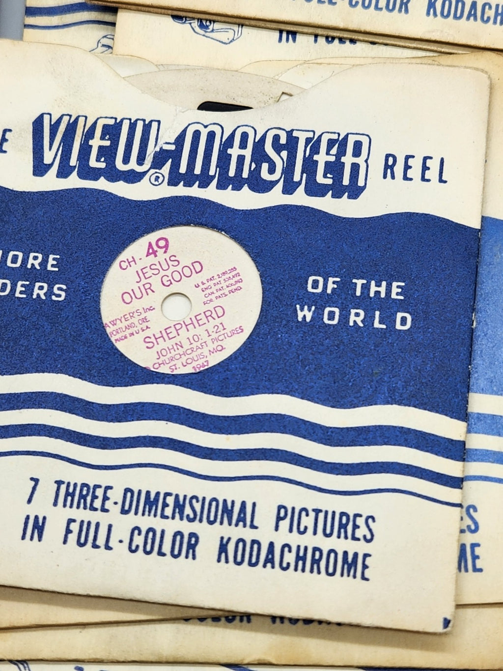 Vintage Sawyer's View-Master Viewer + Reels Lot 1950s Sam Sawyer Three Little...