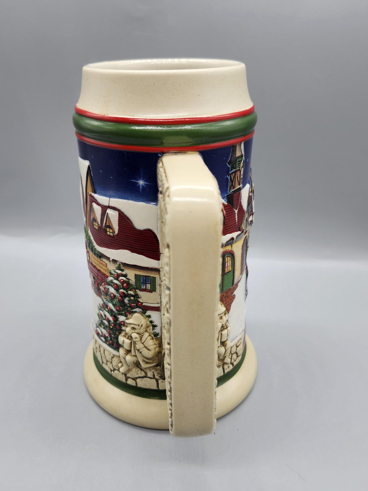 Vintage Budweiser Grant's Farm Holiday Stein CS343 Ceramarte Brazil Beer