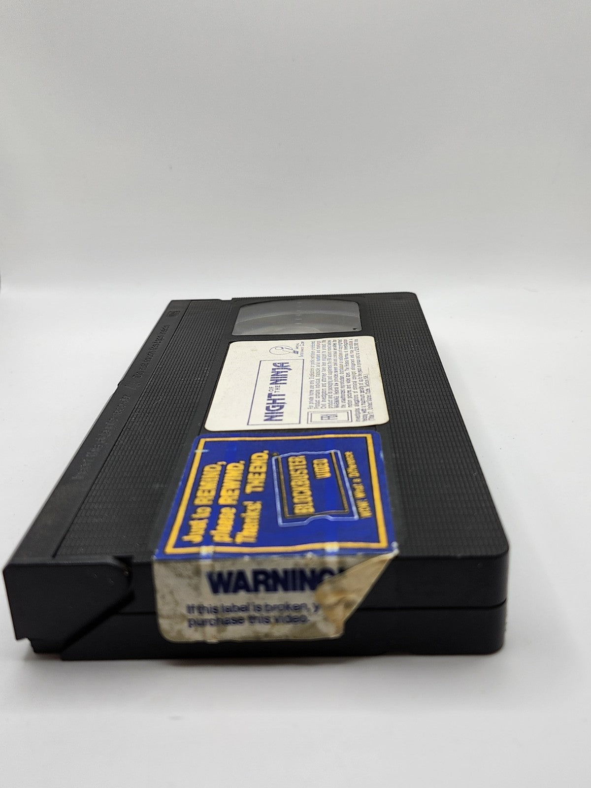 Night of the Ninja VHS Blockbuster Rental Tape Vintage Martial Arts Movie