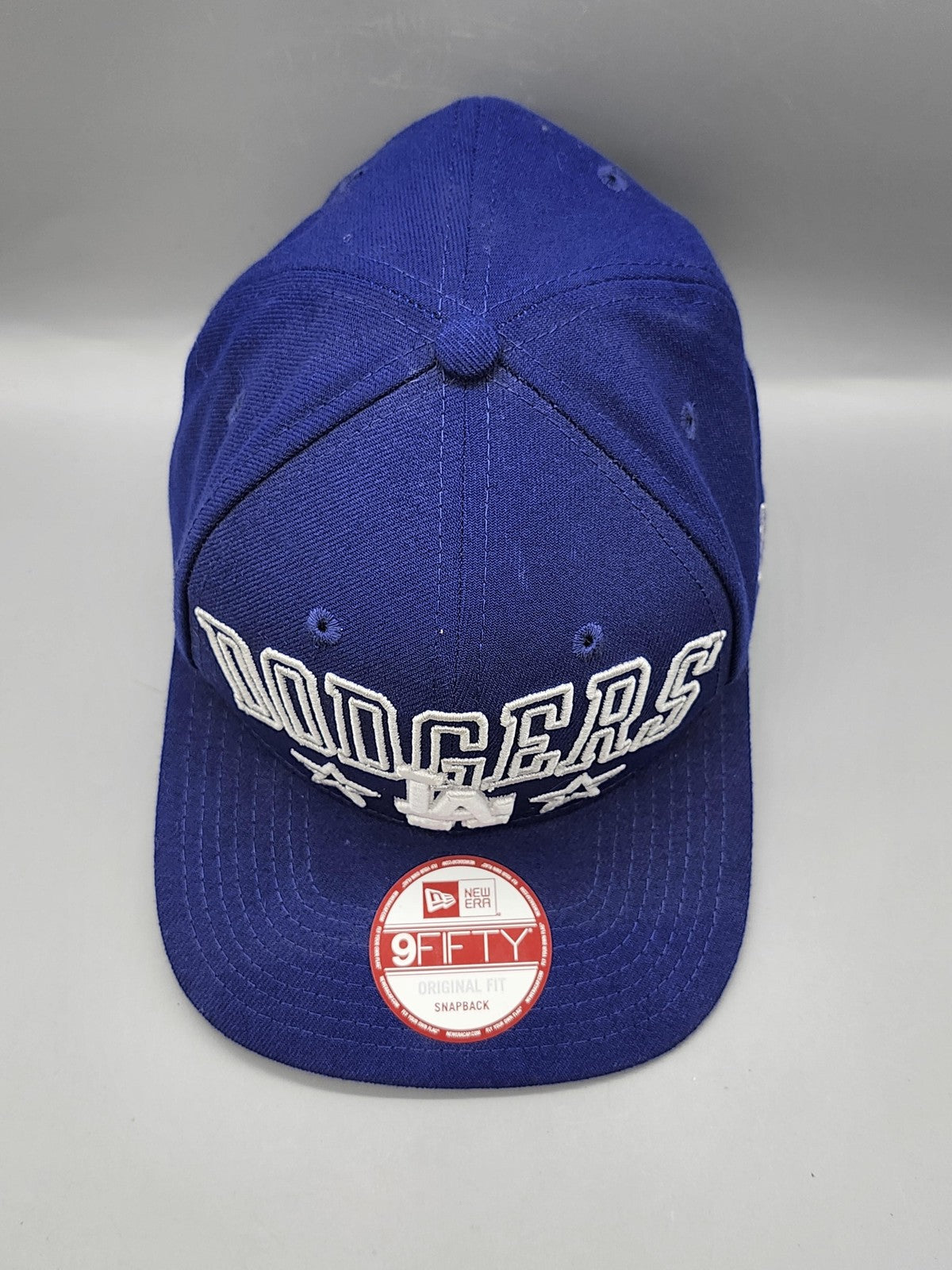 Los Angeles Dodgers Hat Cap Snap Back MLB Baseball New Era One Size Blue Mens