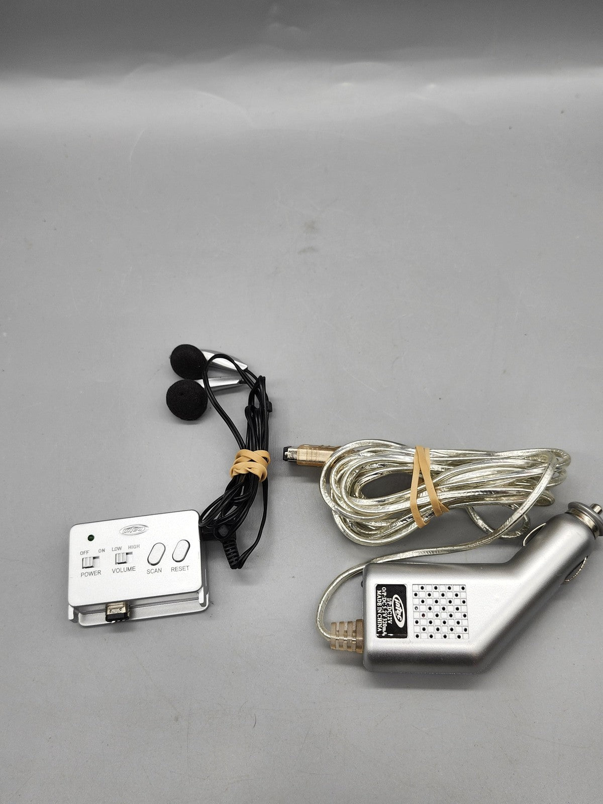 Intec Car Charger Headset Kit For Nintendo DS GBA SP Silver Earbuds Accessory