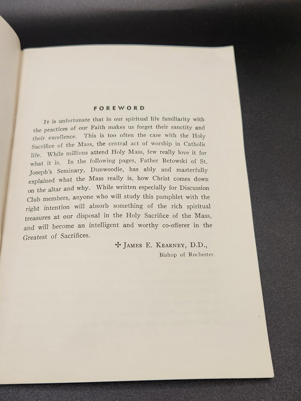 1940 Why All Should Go To Mass Rev Edward M Betowski Catholic Discussion Booklet