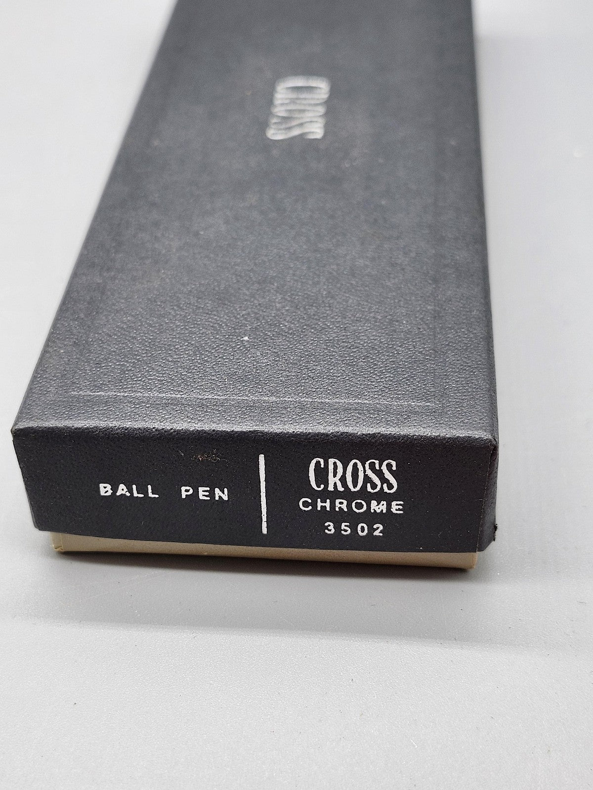 Vintage Cross Chrome 3502 Ballpoint Pen Blue Ink Gift Box Instructions