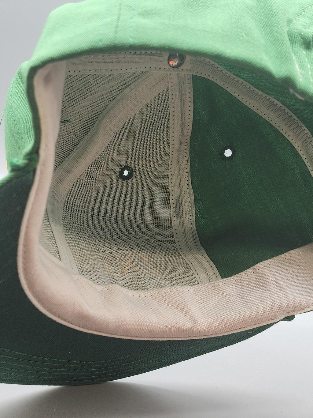 Vintage New Era Doral Park Hat Cap Snap Back Mens Large Green Golf 80s 90s