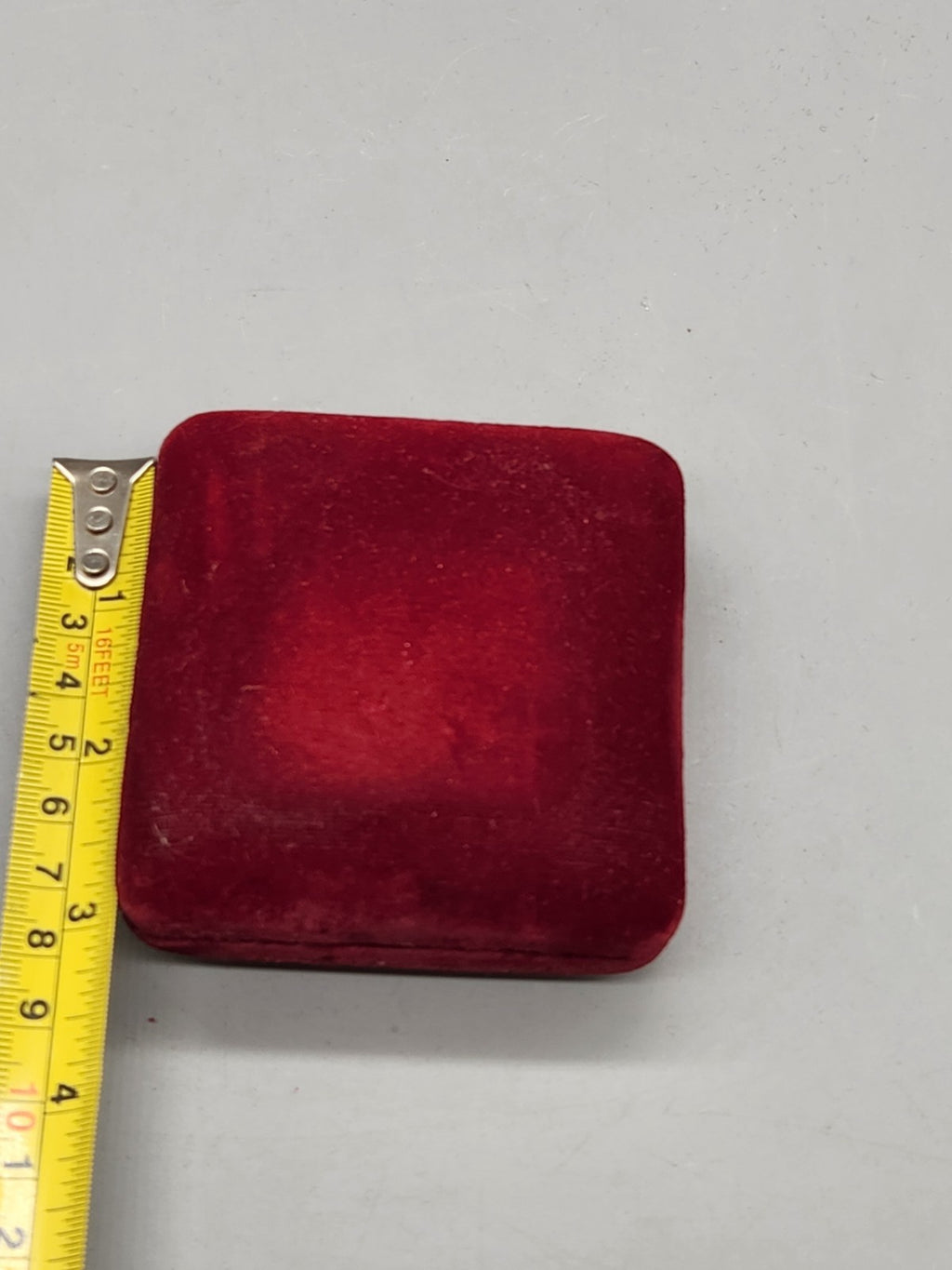 Vintage Bradley Travel Alarm Clock Red Velvet Case Folding Japan Untested