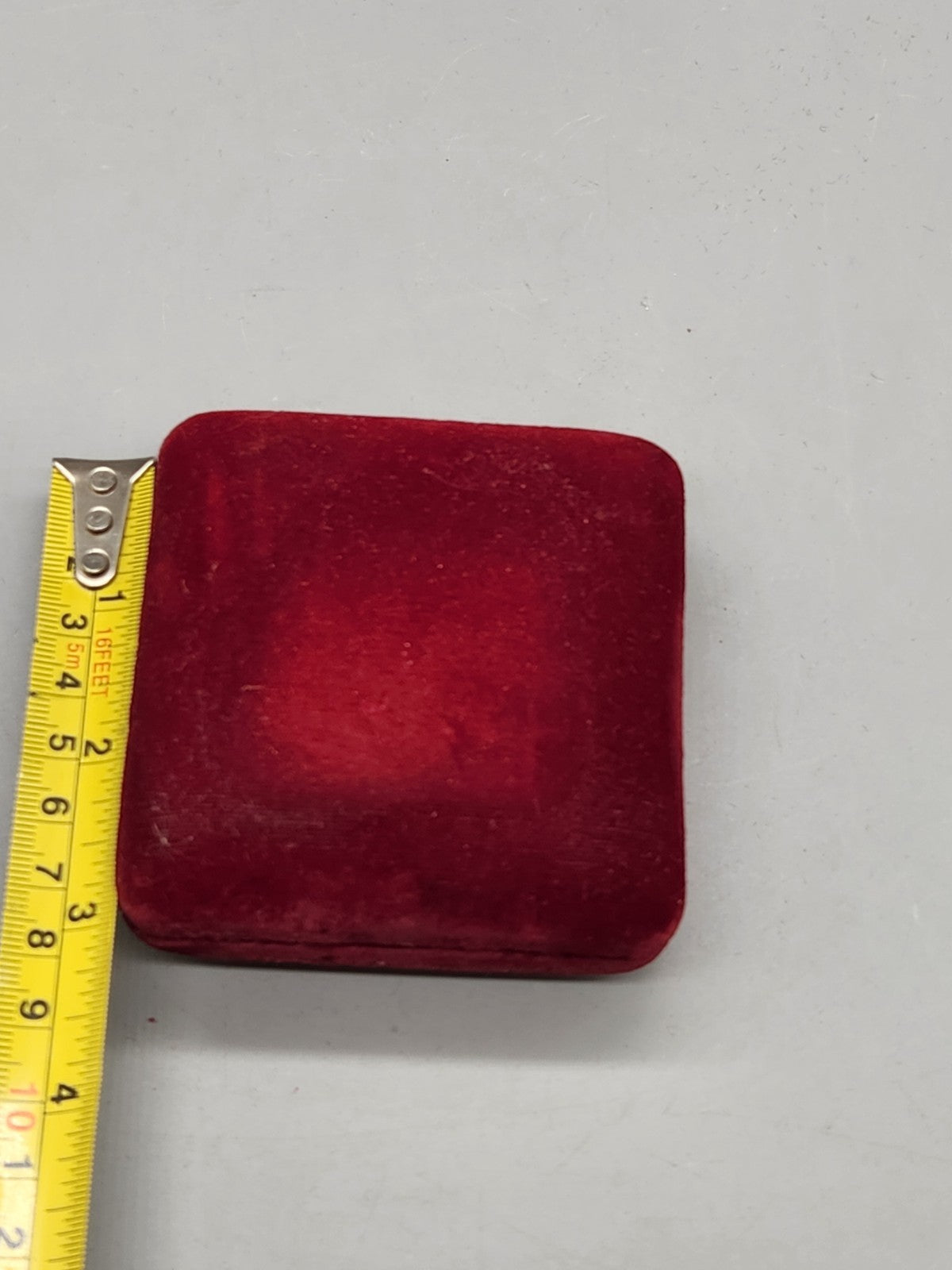 Vintage Bradley Travel Alarm Clock Red Velvet Case Folding Japan Untested