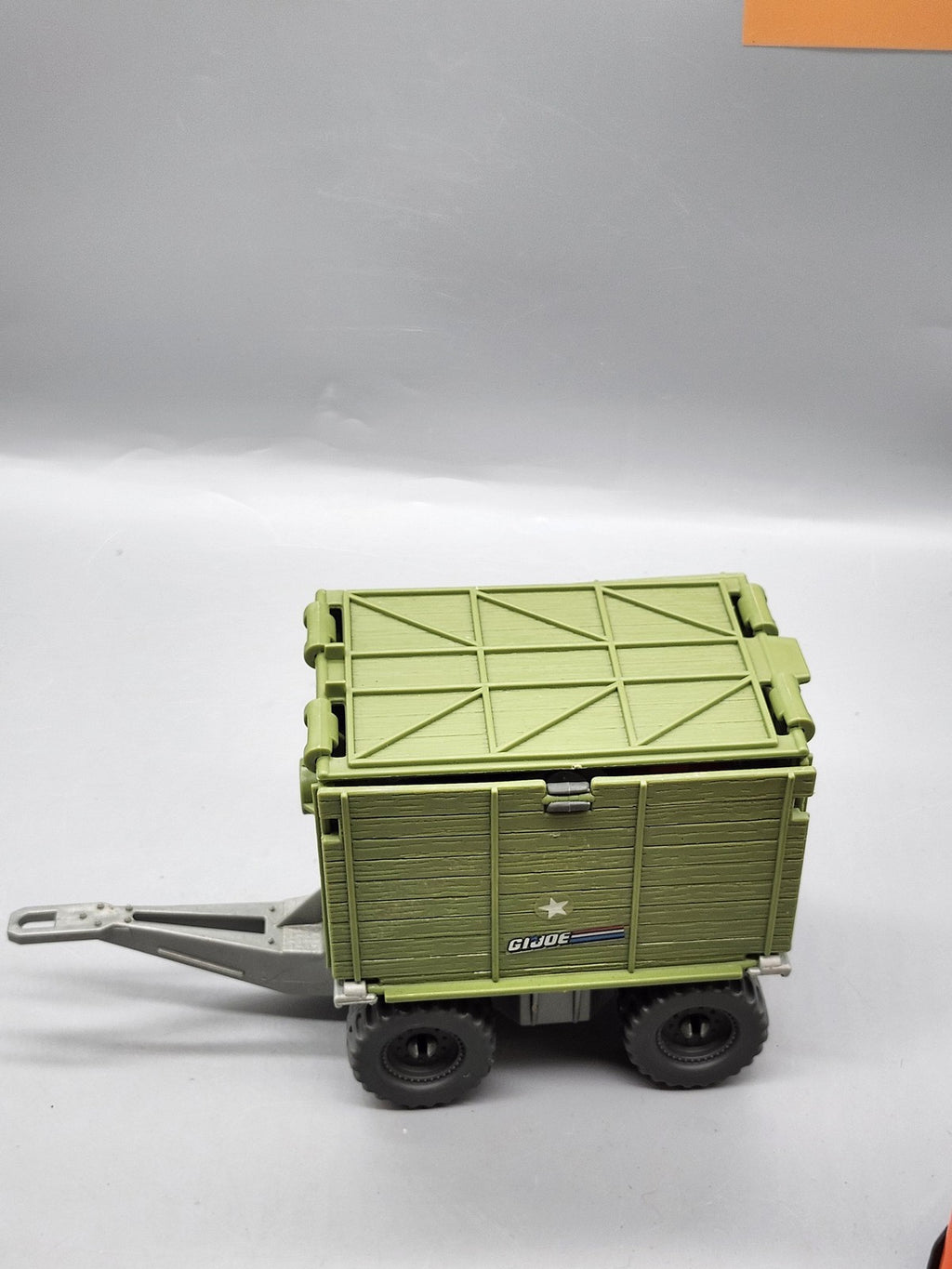 Vintage 1987 G.I. Joe Green Radar Trailer Playset Hasbro Plastic Toy Loose