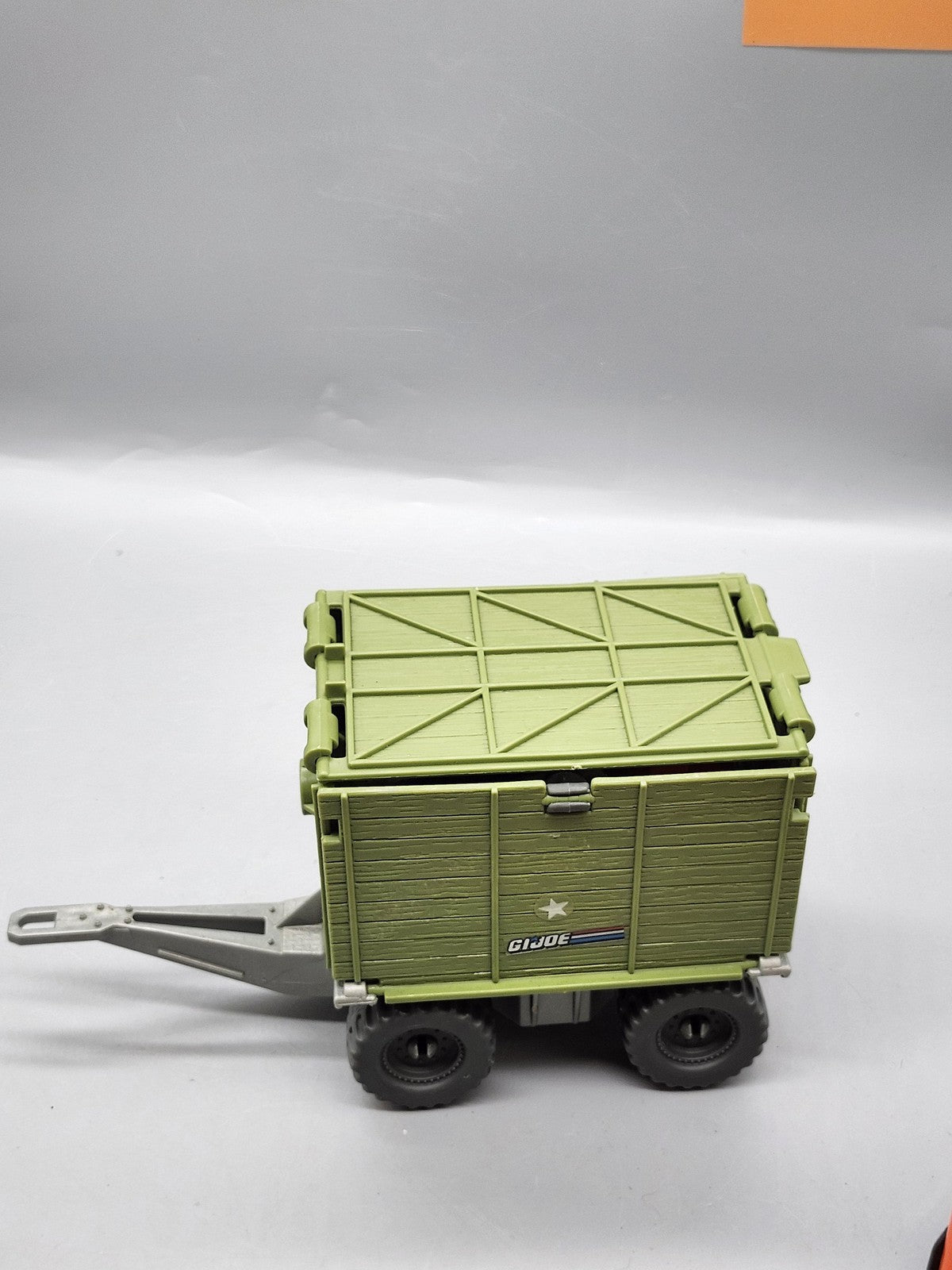 Vintage 1987 G.I. Joe Green Radar Trailer Playset Hasbro Plastic Toy Loose
