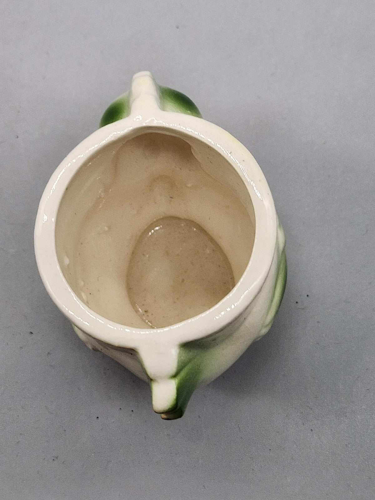 Vintage Unmarked White Ceramic Chicken Planter Figural Farmhouse Pottery Decor