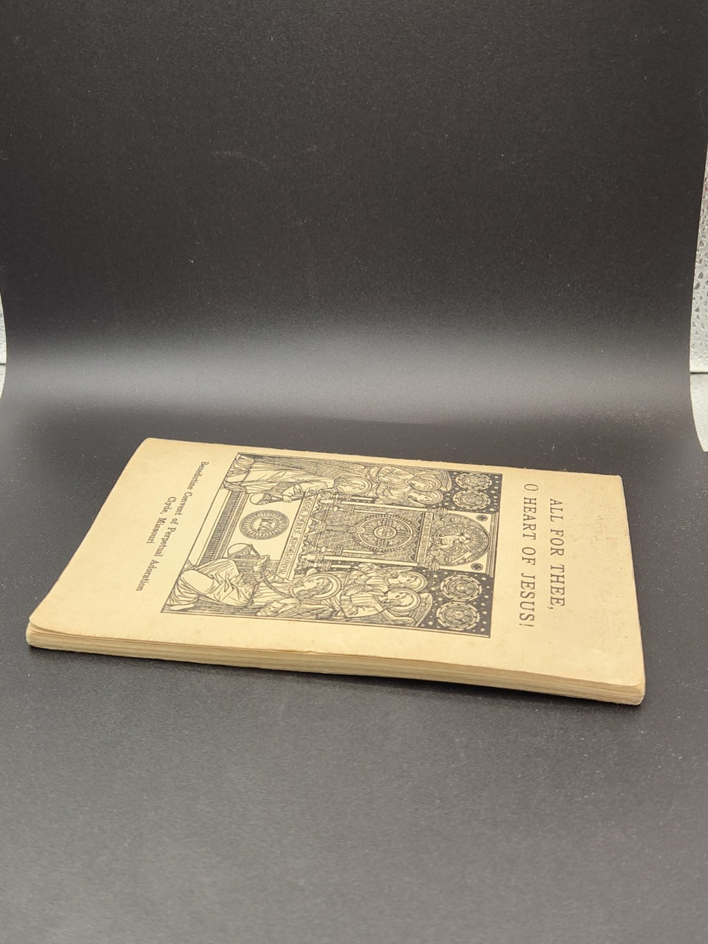 Vintage Catholic devotional booklet titled “All For Thee, O Heart of Jesus!”...