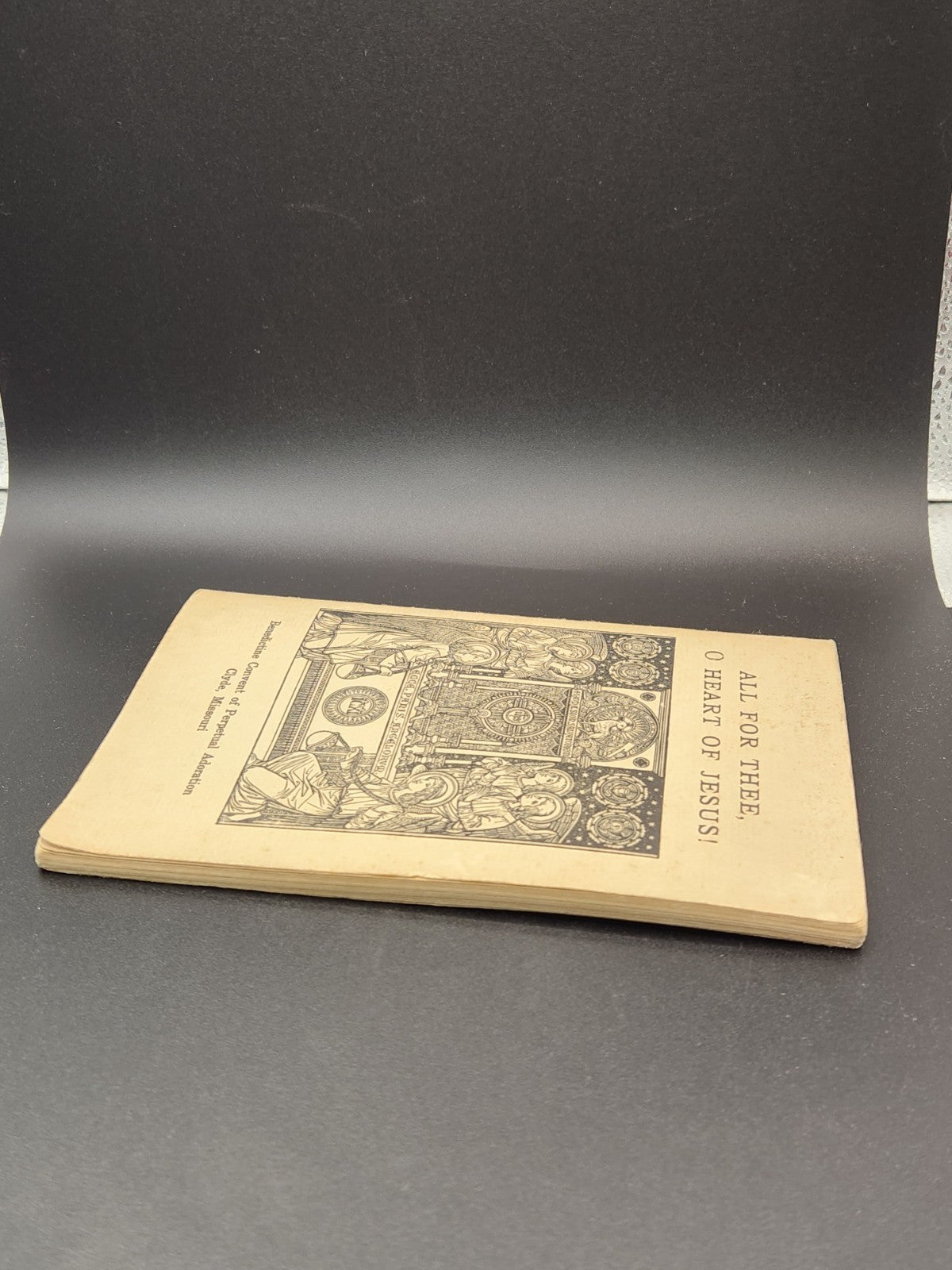 Vintage Catholic devotional booklet titled “All For Thee, O Heart of Jesus!”...
