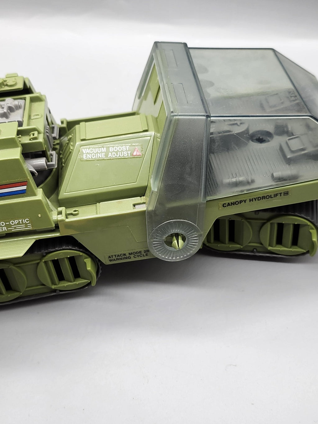 Vintage G.I. Joe HAVOC Vehicle Playset Hasbro Green Plastic Toy Vehicle Loose