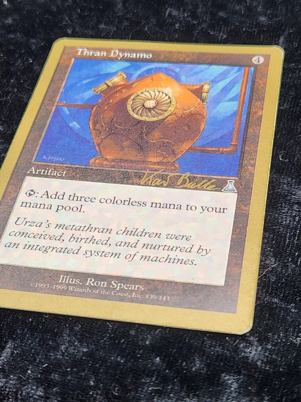 MTG Thran Dynamo 1999 World Championships Tokyo Ron Spears Artifact Card