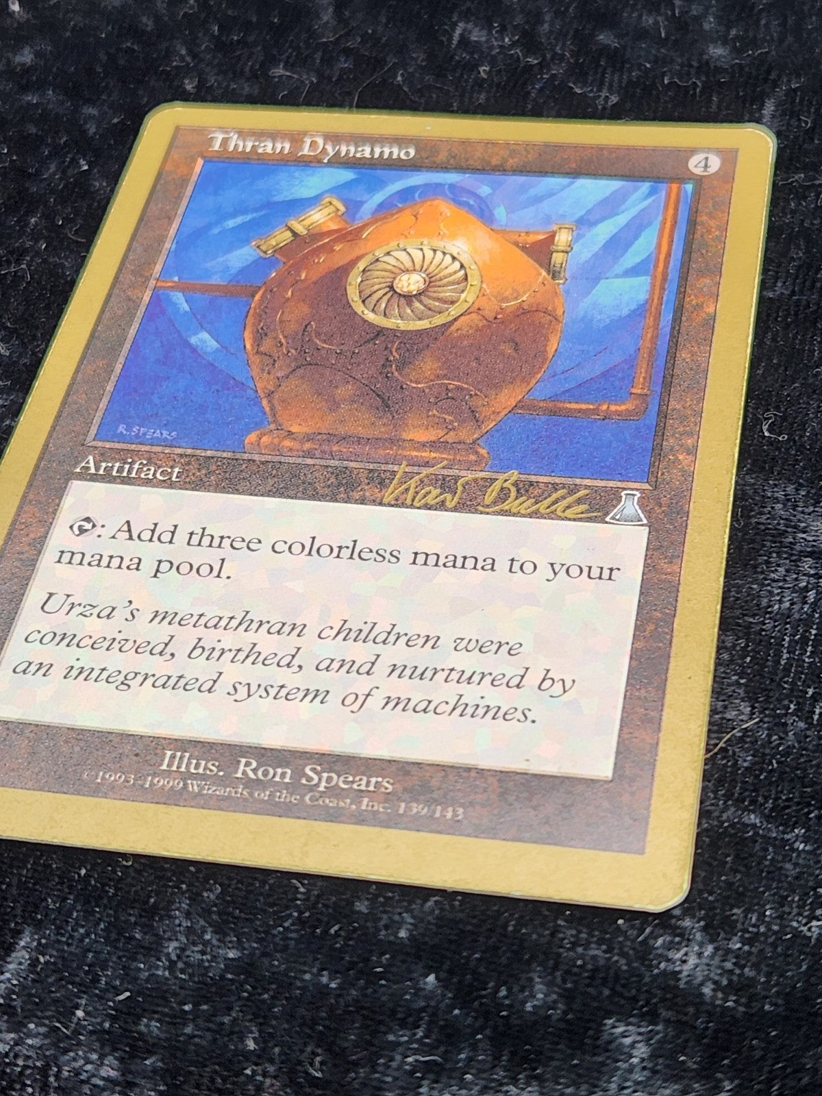 MTG Thran Dynamo 1999 World Championships Tokyo Ron Spears Artifact Card
