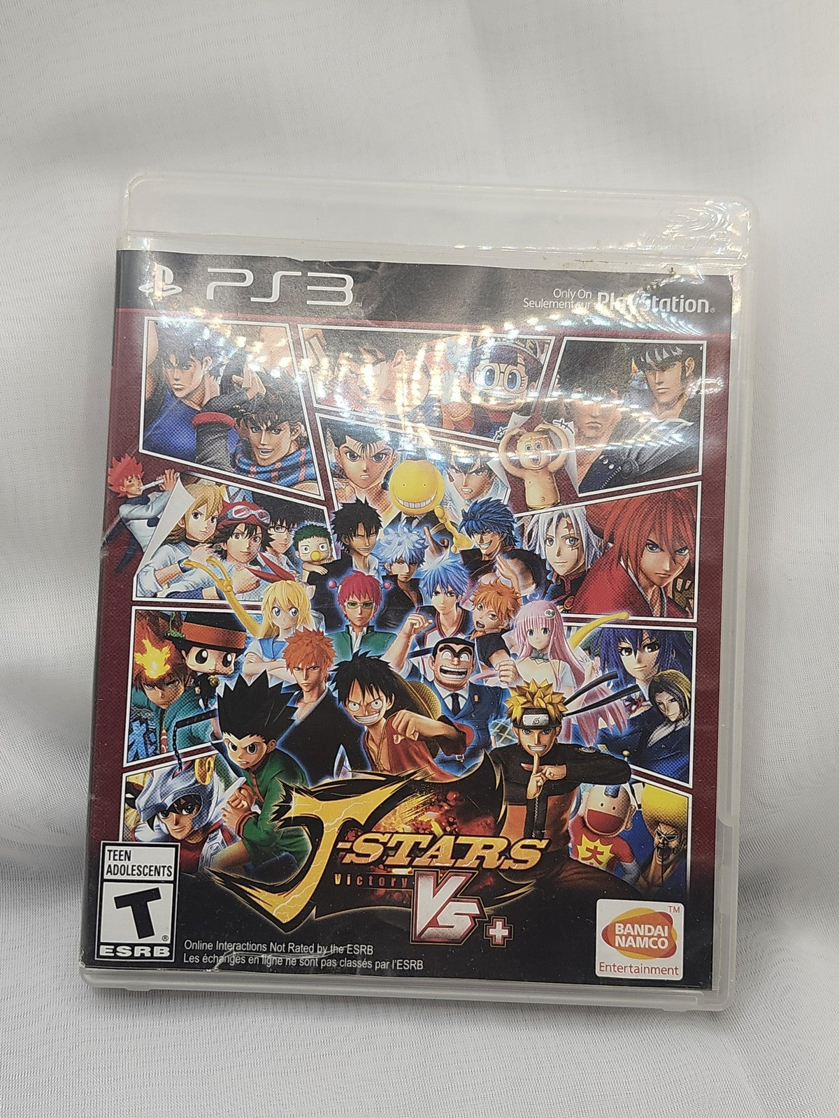 J-Stars Victory Vs+ PlayStation 3 PS3 Game Disc Bandai NTSC-U/C 2015 Fighting