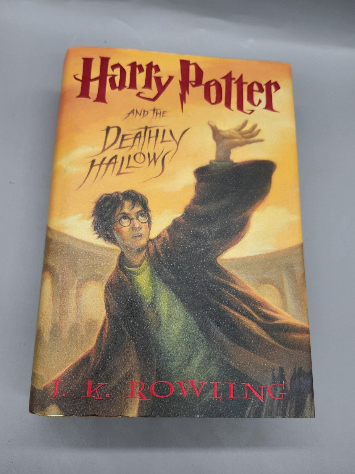 Harry Potter And The Deathly Hallows J.K. Rowling Yellow HC Scholastic 1st 2007
