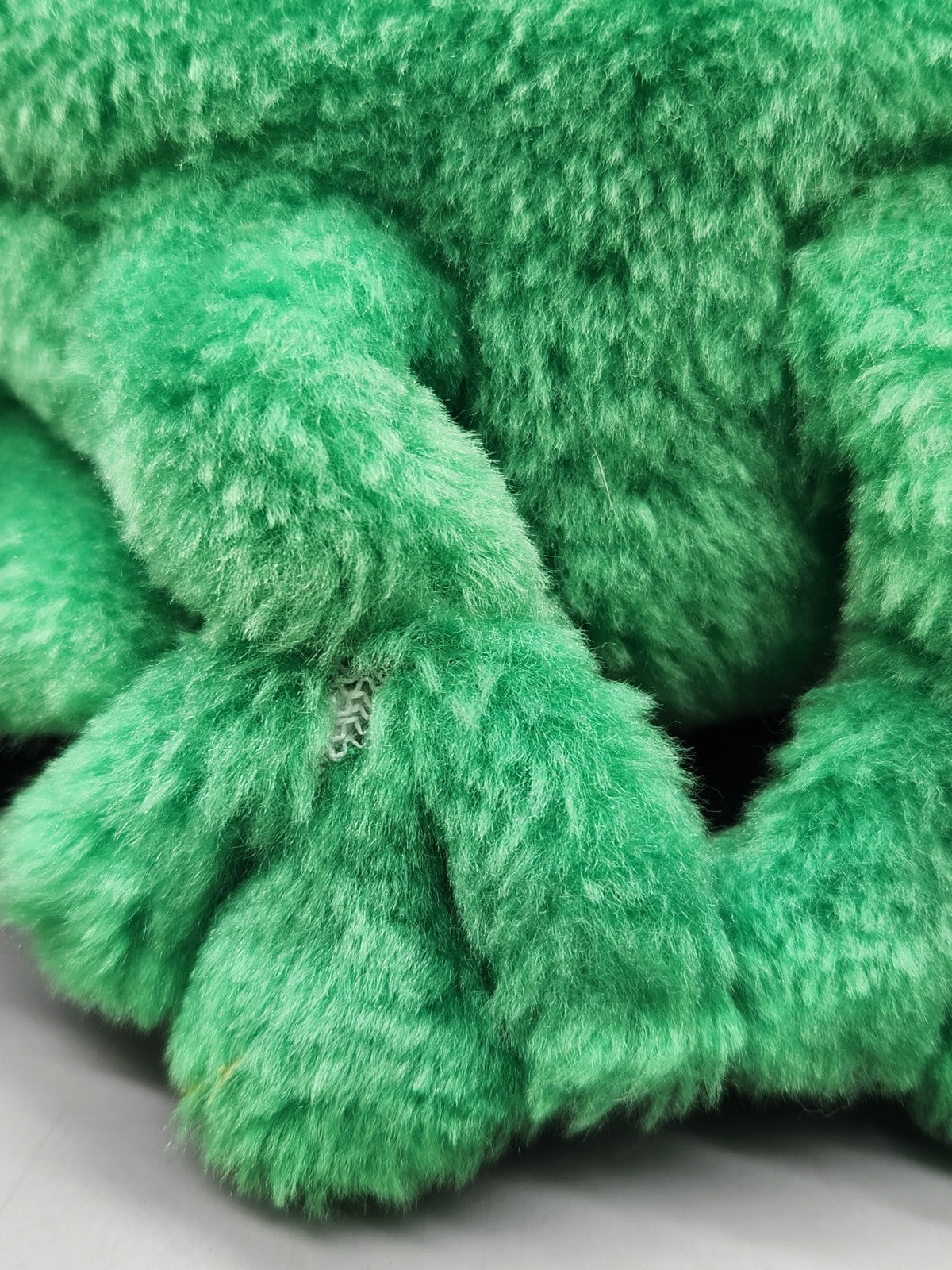 Vintage 1995 Liberty Toy Frog Plush Green Stuffed Animal 10" Large Googly Eyes