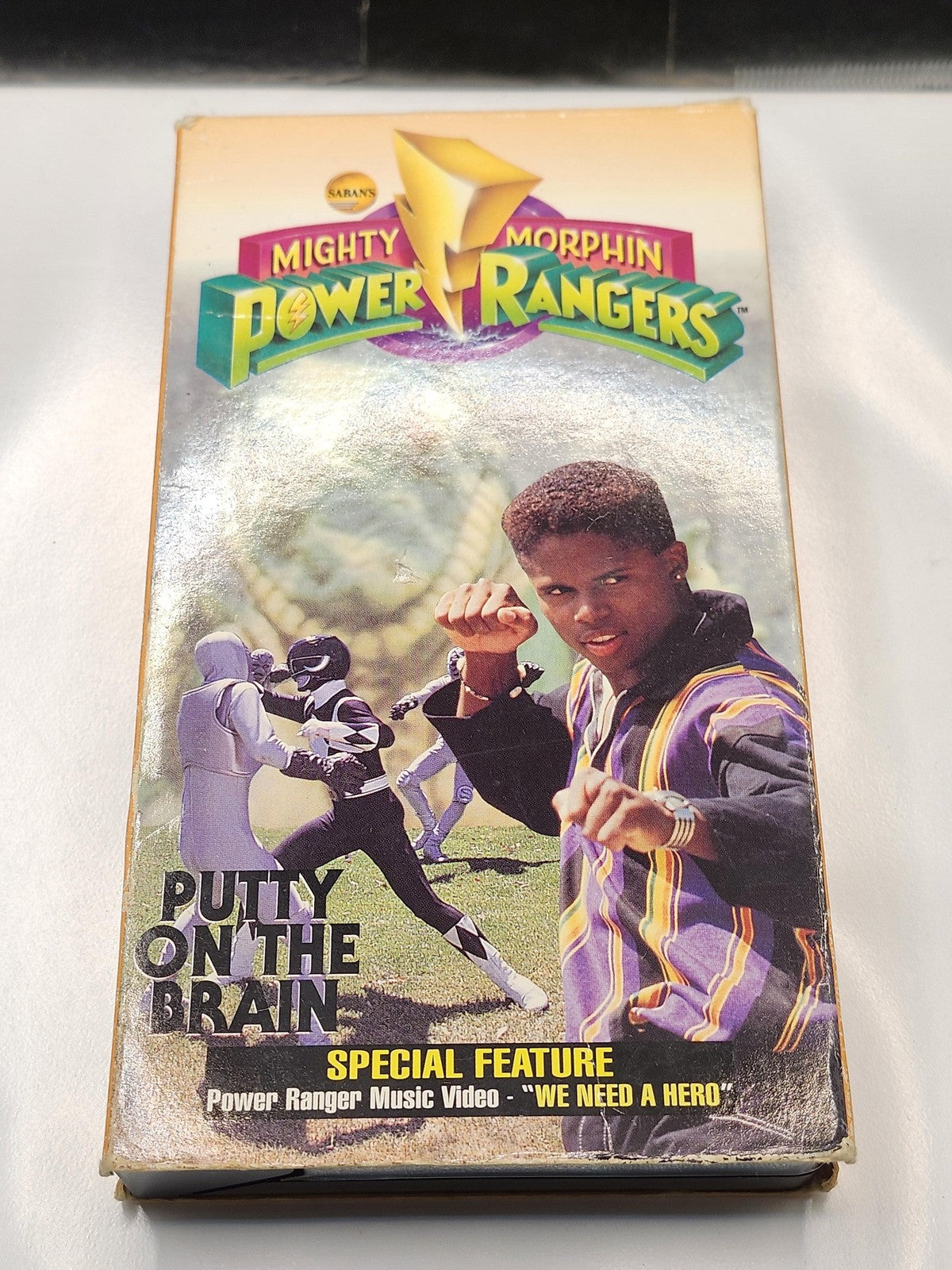 Vintage Mighty Morphin Power Rangers Putty On The Brain VHS Tape Kids TV Show