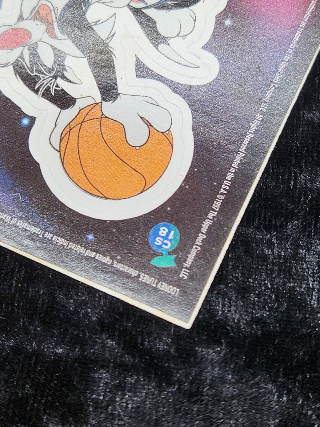 1997 Upper Deck Space Jam Cosmic Showdown CS18 Sylvester Die-Cut Sticker Card...
