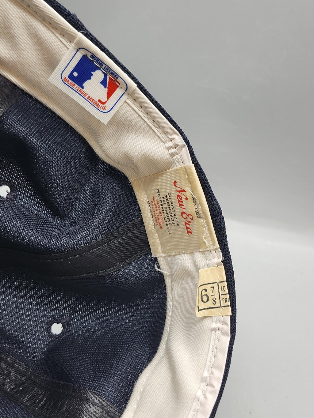 Vintage Cleveland Giants Hat Cap Fitted Mens 6 7/8 MLB Baseball New Era Blue Red
