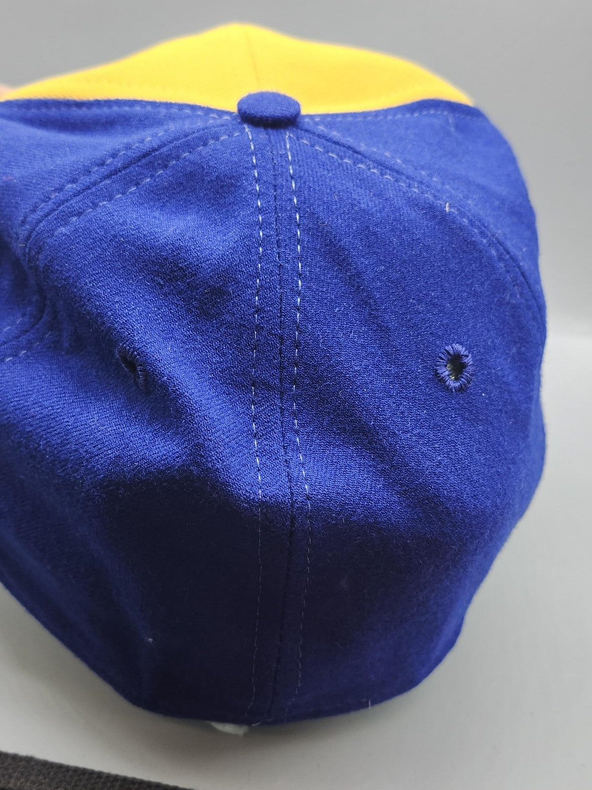 Vintage Milwaukee Brewers Hat Cap Fitted MLB Baseball New Era Mens 7 Blue 80s
