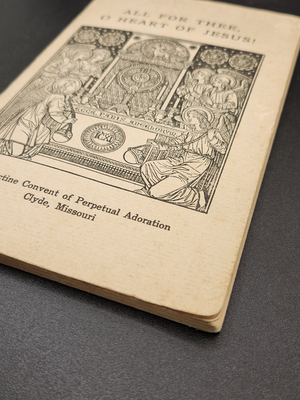 Vintage Catholic devotional booklet titled “All For Thee, O Heart of Jesus!”...