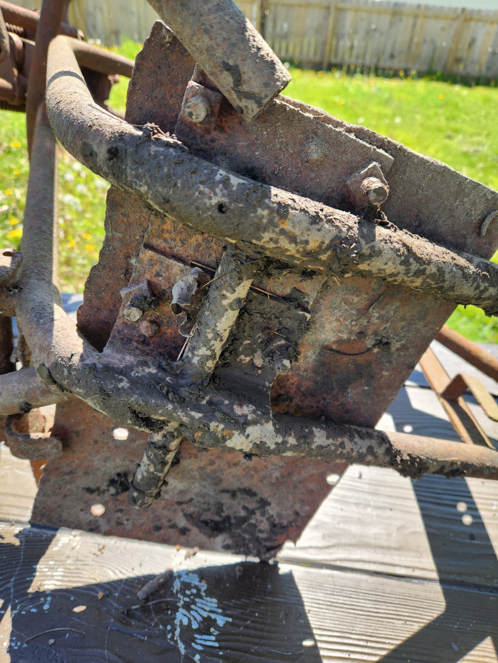 Antique SIMPLEX Early Motorcycle /  Bicycle Frame Springer Fork  Project 1930S
