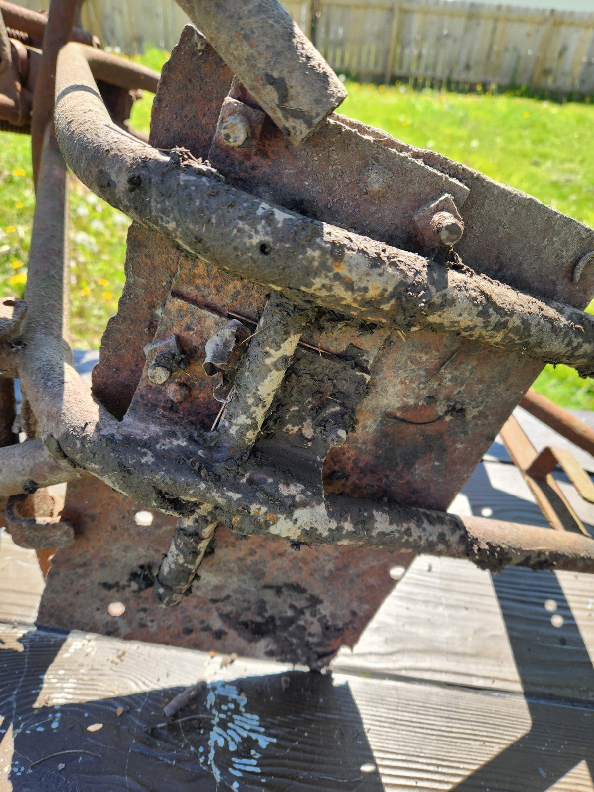 Antique SIMPLEX Early Motorcycle /  Bicycle Frame Springer Fork  Project 1930S