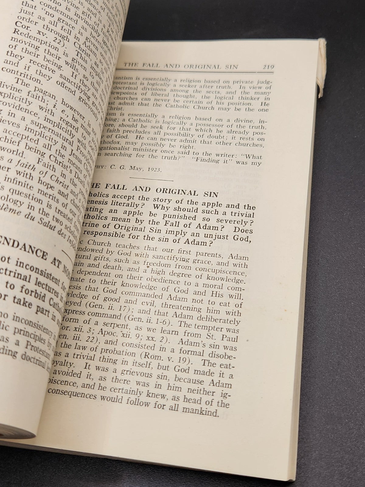 Vintage 1929 “The Question Box” by Rev. Bertrand L. Conway Catholic Apologetics