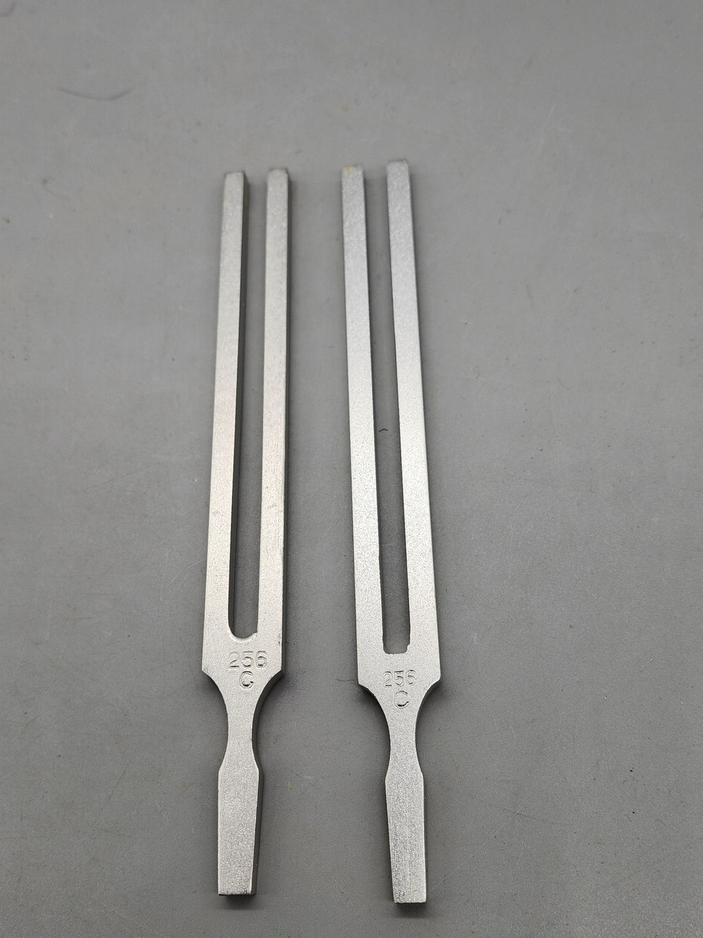 Tuning Fork Set Of 2 256 C 256Hz Silver Metal Piano Violin Ukulele Instrument