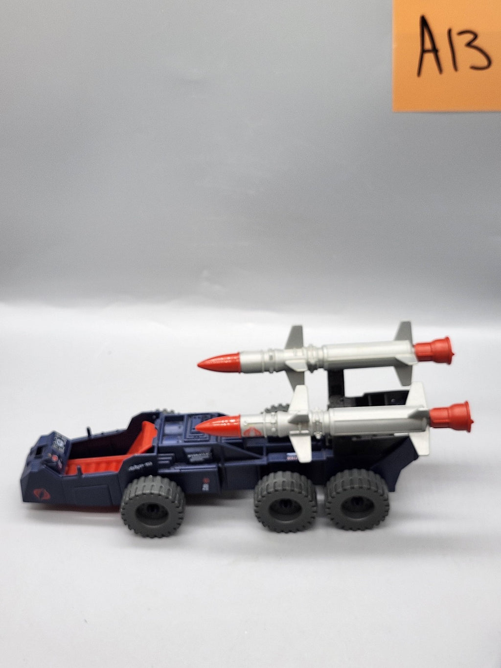 Vintage 1987 G.I. Joe Cobra Missile Truck Playset Hasbro Blue Toy Loose