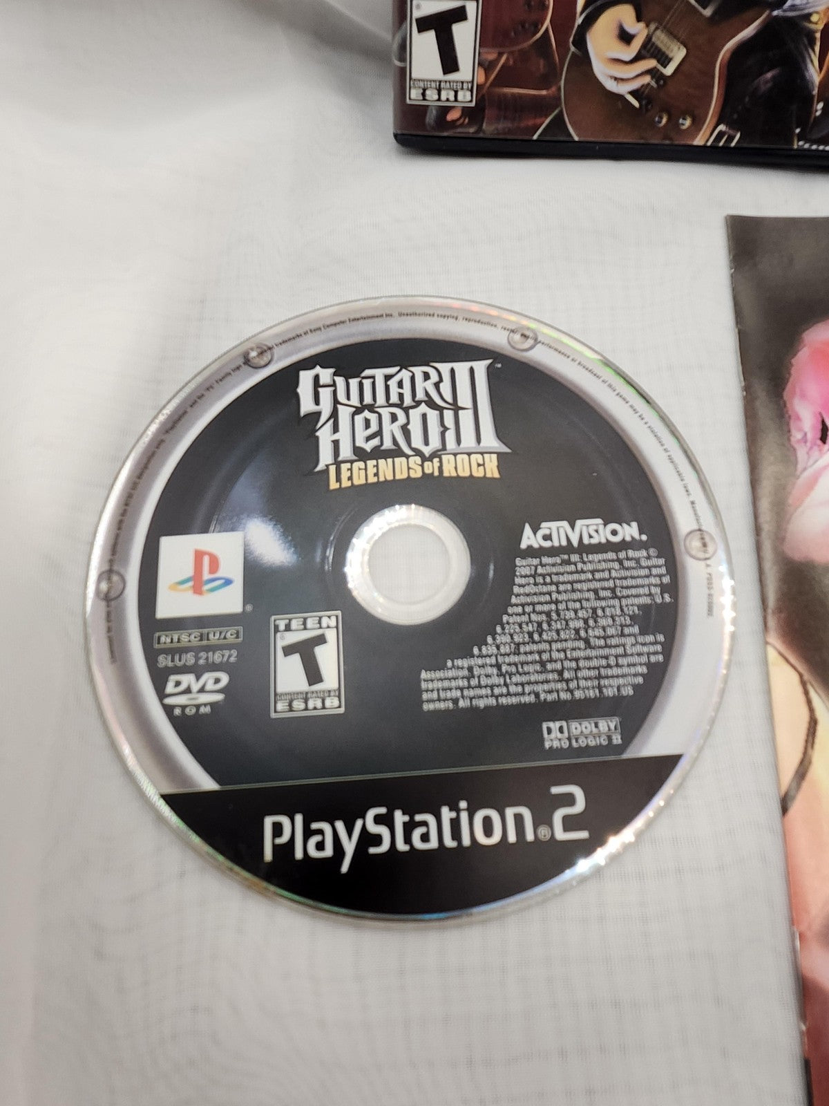 Guitar Hero III Legends Of Rock PlayStation 2 PS2 Game CIB Activision NTSC-U/C